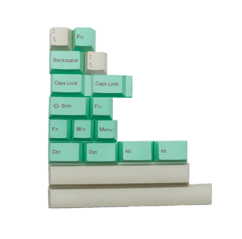 Tai-Hao Abs Keyset-Cubic 17 Add On - Mint/Beige - أكسسوار لوحة مفاتيح